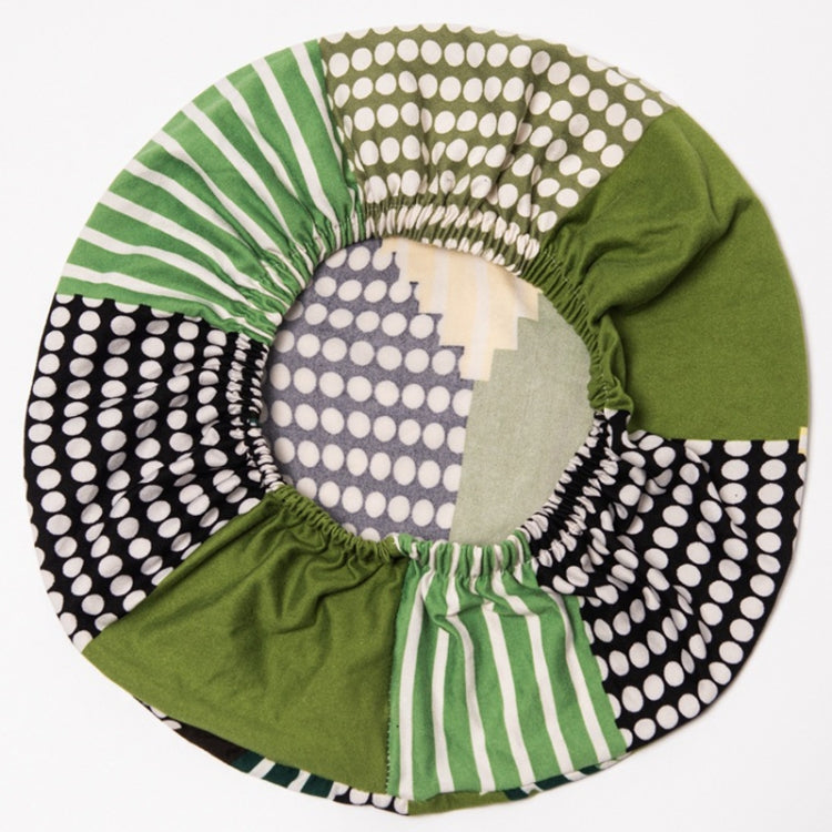 Elastic Printing Round Stool Sleeve Round Stool Chair Cover Bar Stool Cover, Size: Diameter 30-34cm Available(Dark Blue Line)