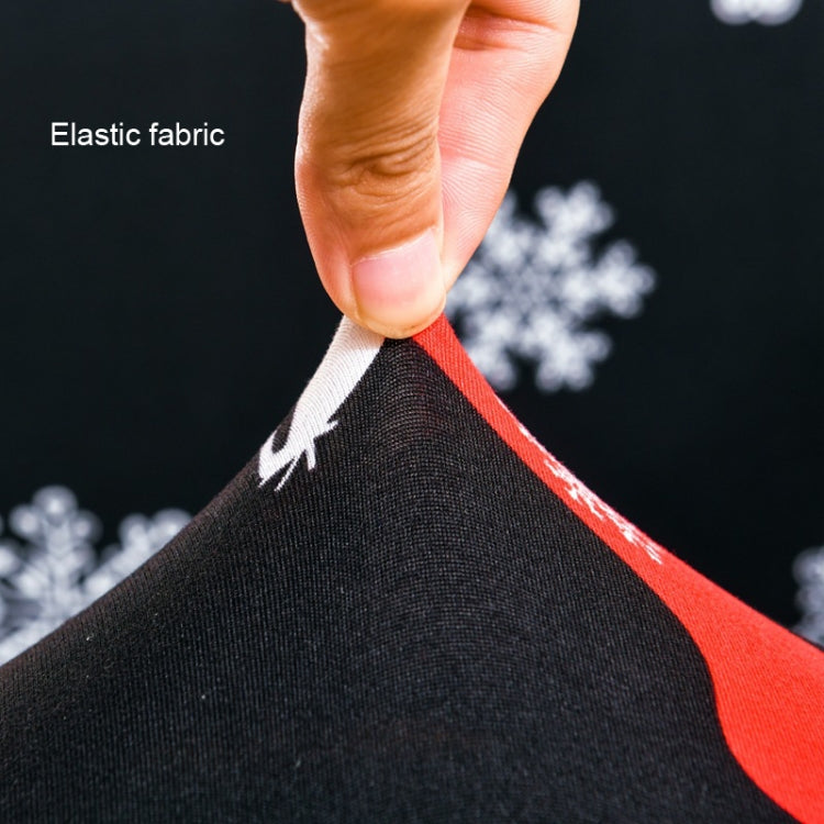 Stretch Chair Cover Office Armrest Lift Computer Chair Seat Cover, Size: M(Happy Christmas Green)