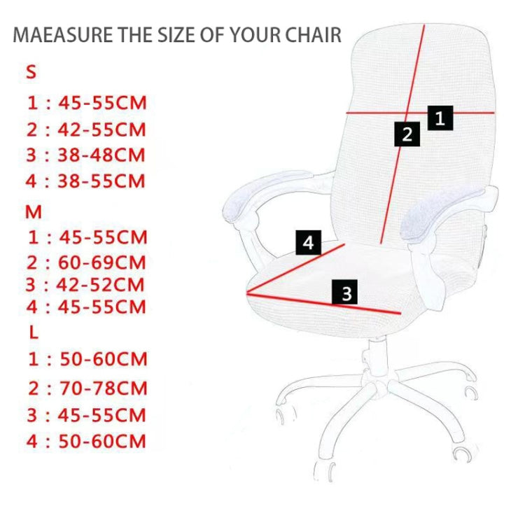 Stretch Chair Cover Office Armrest Lift Computer Chair Seat Cover, Size: S(Happy Christmas Black)
