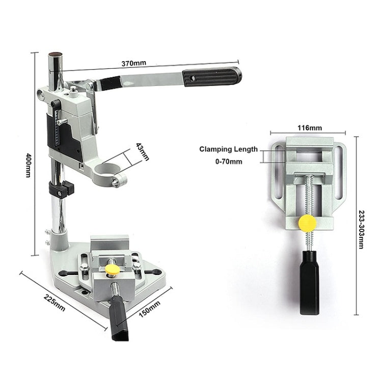 Multifunctional Electric Hand Drill Stand Mini Woodworking Fixed Table, Model: 1105