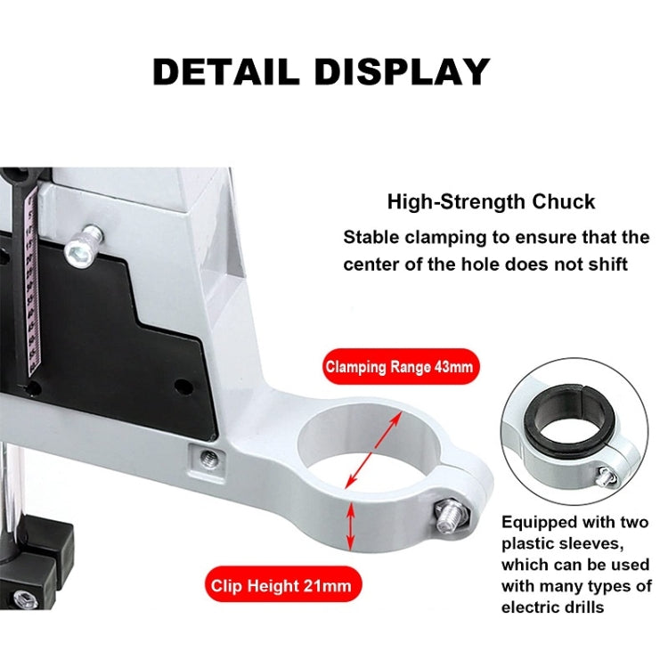 Multifunctional Electric Hand Drill Stand Mini Woodworking Fixed Table, Model: 88647 Iron Base