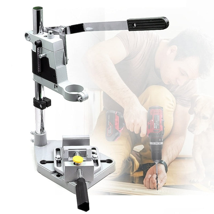 Multifunctional Electric Hand Drill Stand Mini Woodworking Fixed Table, Model: 88647 Iron Base