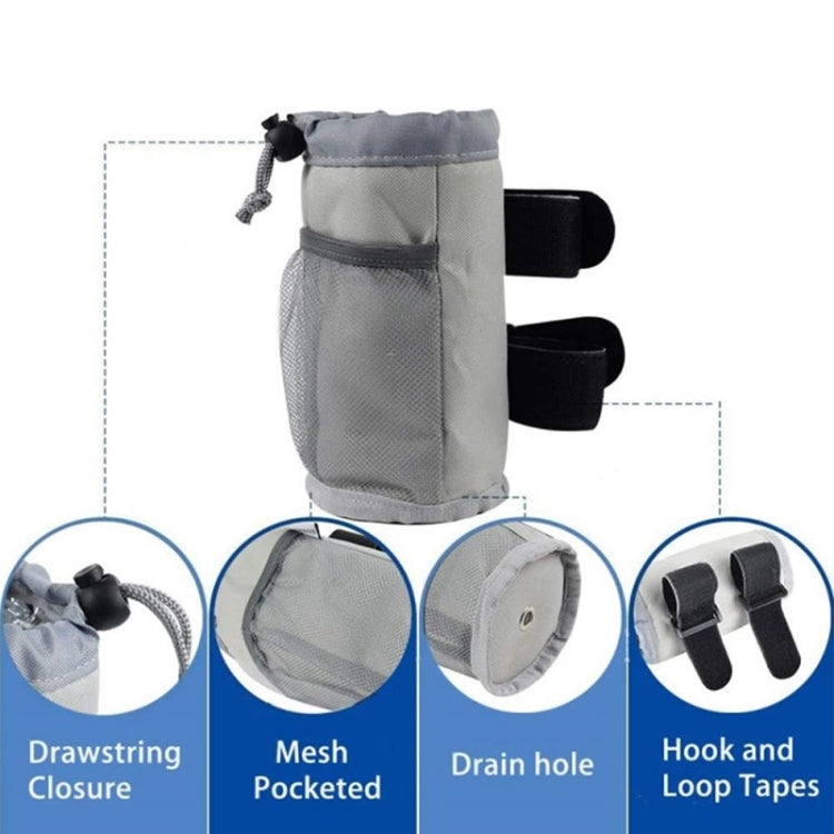 Bicycle Water Cup Holder Stroller Hanging Bottle Bag(Black)
