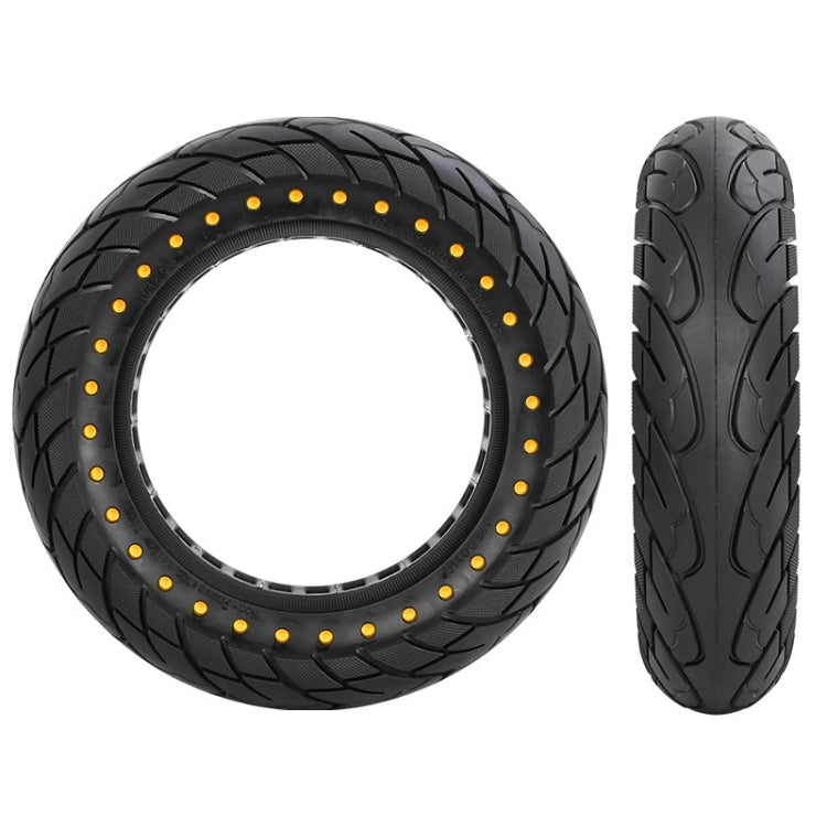 For Kugoo M4 Electric Scooter 10 Inch Inflatable Honeycomb Solid Run-flat Tire(36mm Slot Yellow)