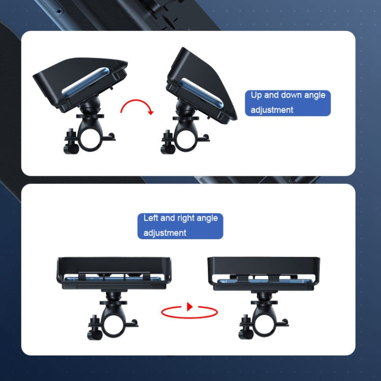 Rotatable Bicycle and Motorcycle Anti-shake Fixed Mobile Phone Holder with Sun Visor, Style: Classic Model