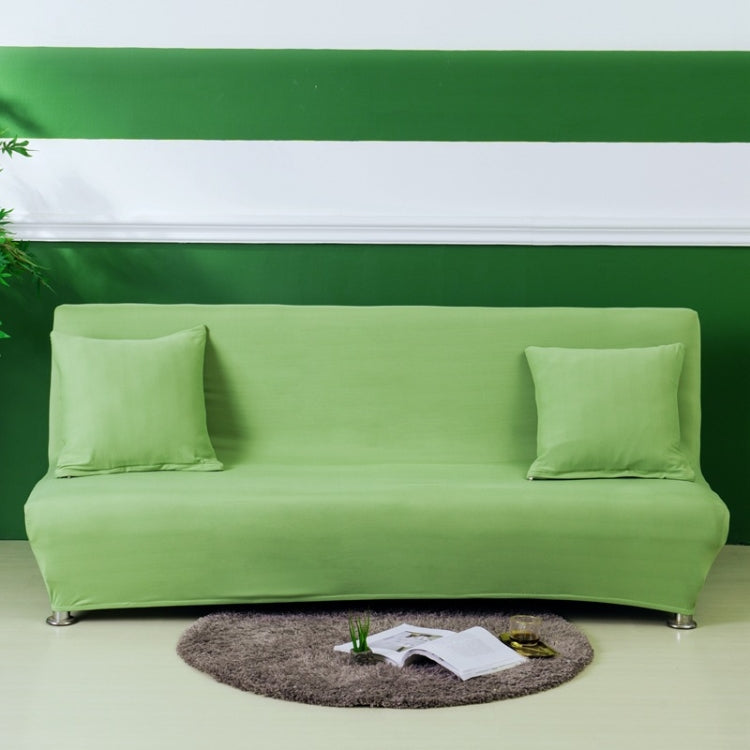 Armless Stretch Sofa Bed Cover All Inclusive Folding Sofa Bed Cover Shade, Size: S For 120-155cm Sofa(Green)