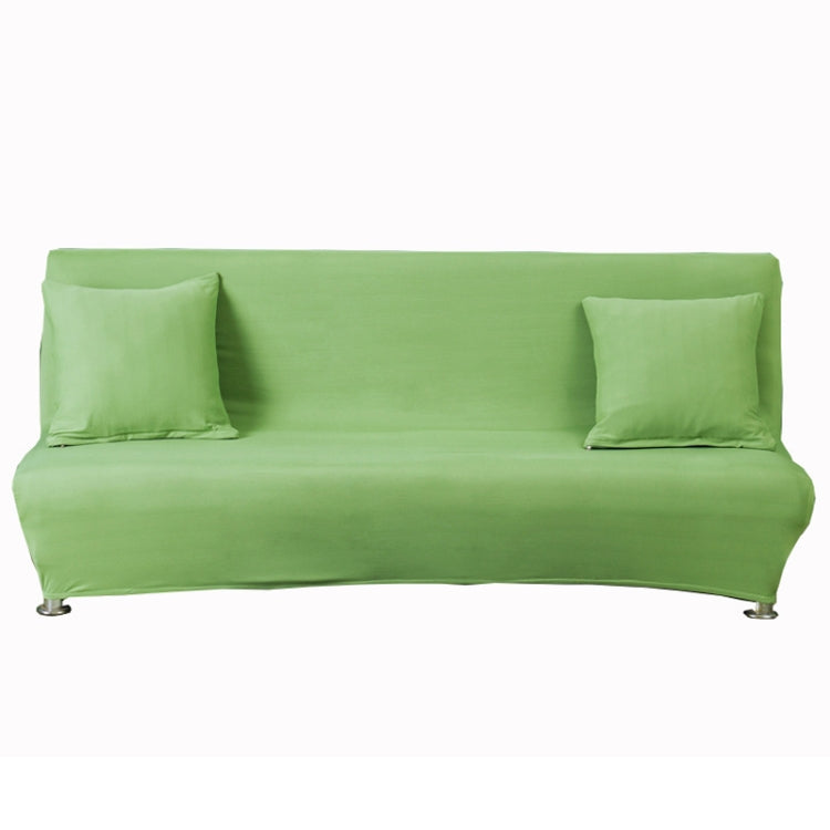 Armless Stretch Sofa Bed Cover All Inclusive Folding Sofa Bed Cover Shade, Size: S For 120-155cm Sofa(Green)