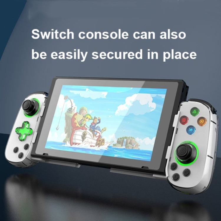 D7 BT5.0 Retractable Gamepad With Light For PC / Android / IPhone /Win7 10 11/Mac OS/Switch(Purple)