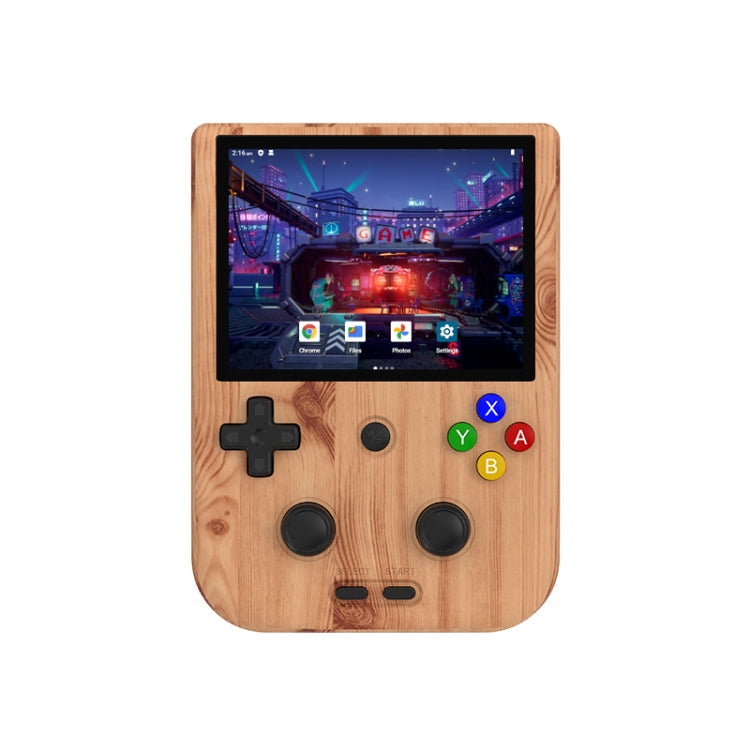 ANBERNIC RG405V 4+256G 10000 Games Handheld Game Console 4-Inch IPS Screen Android 12 System T618 64-Bit Game Player(Wood Grain)