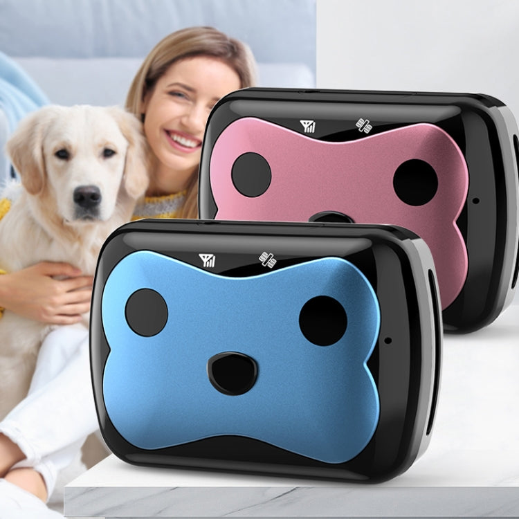 GPS Wireless Wifi Pet Location Chasing Cat Dog Collar Anti-loss Locator(Red)
