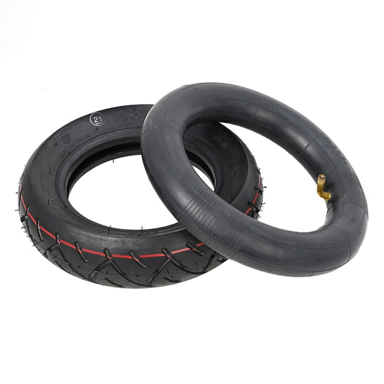 10 X 2.5 Inflatable Inner Tire + Outer Tire Kit  For Ninebot MAX G30 10-Inch Scooter(Black)