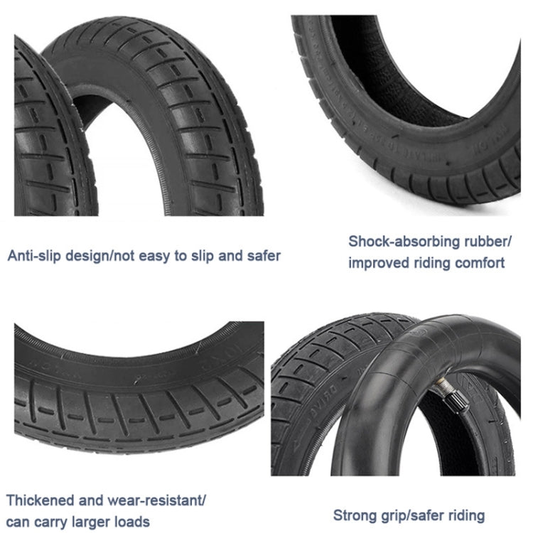 For Xiaomi M365/M365 Pro Electric Scooter 10 x 2 Inch Tire Inner Tube + Outer Tire Combination(Black)