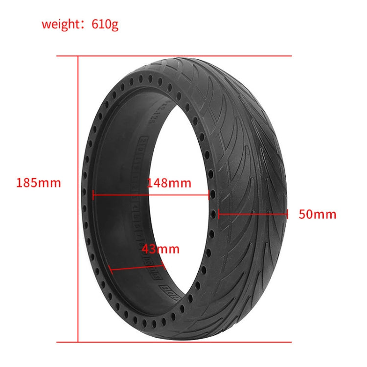 For Ninebot ES1/2/4 Scooter 8x2.125 Inch Outer No Need to Inflate Tire(Black)