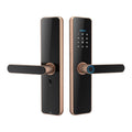 C91 Tuya Smart WiFi Password Fingerprint Electronic Door Lock(Bronze)