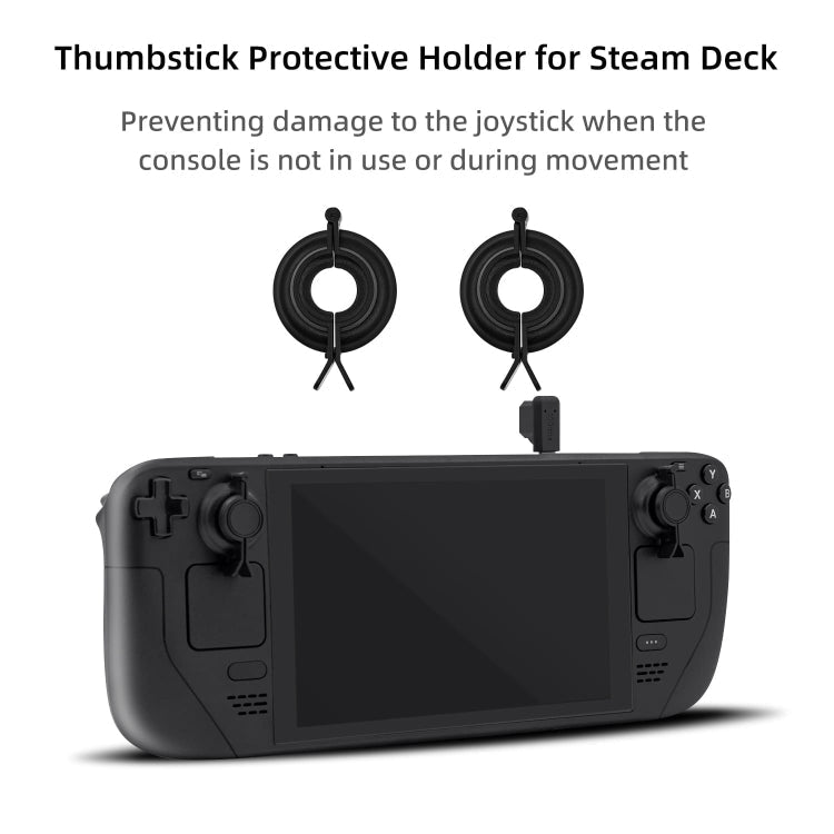 JYS JYS-SD015 8pcs/set Raptor Protective Kit With Bracket For Switch / Switch OLED / Switch Lite / Steam Deck(Black)