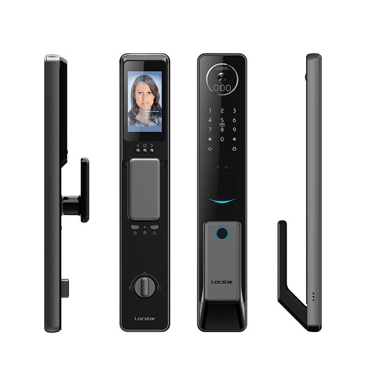 S61 Fully Automatic 3D Face Recognition Tuya Wifi Smart Fingerprint Lock Anti-theft Password Lock(Space Gray)