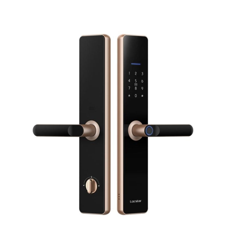 Wifi Fingerprint Lock Home Security Door Password Lock Supports APP Remote Unlocking(Space Gray)