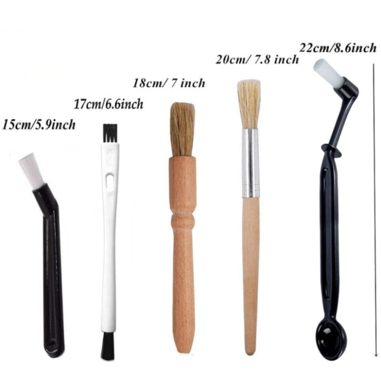 5-in-1 A Type Coffee Machine Cleaning Set Coffee Grinder Brush