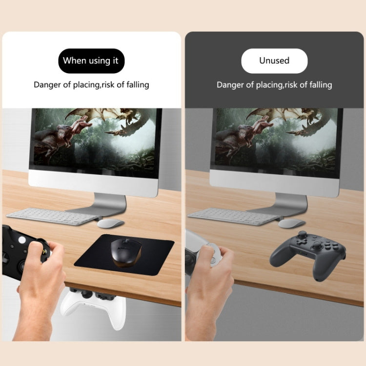 Suspension Handle Storage Rack Gamepad Table Bottom Bracket, For Switch Pro / Xbox Series X / Xbox Series S / Xbox One / Xbox One S / Xbox 360(Black Color Box)