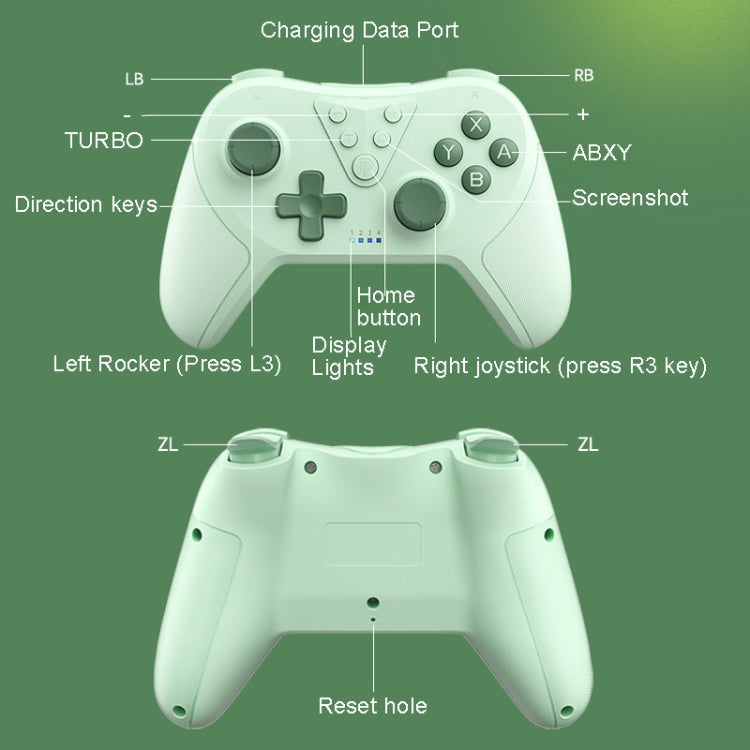 EasySMX T37 Wireless Joysticks Game Controller For Switch / Switch OLED / Switch Lite / PC(Purple)