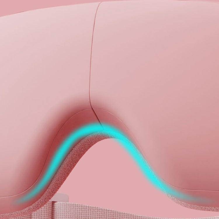 Bluetooth Rechargeable Eye Massager With Heat, Air Pressure And Vibration Massage(Pink)