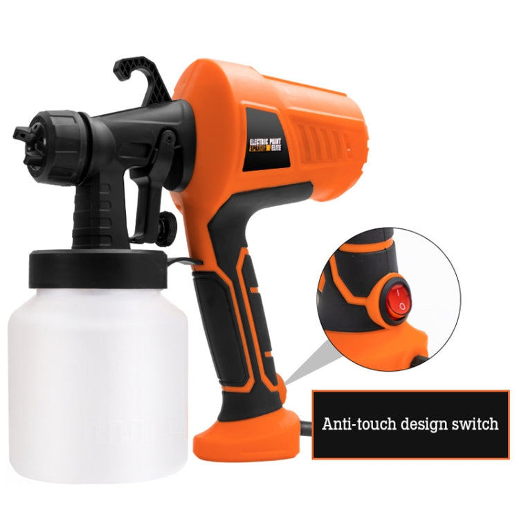 HILDA High Voltage Motorized Paint Spray Tool Portable And Detachable, Specification: US Plug Yellow