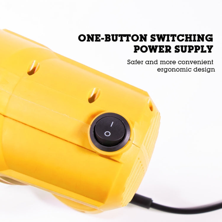 HILDA High Voltage Motorized Paint Spray Tool Portable And Detachable, Specification: With Anti-Touch Switch EU Plug Yellow