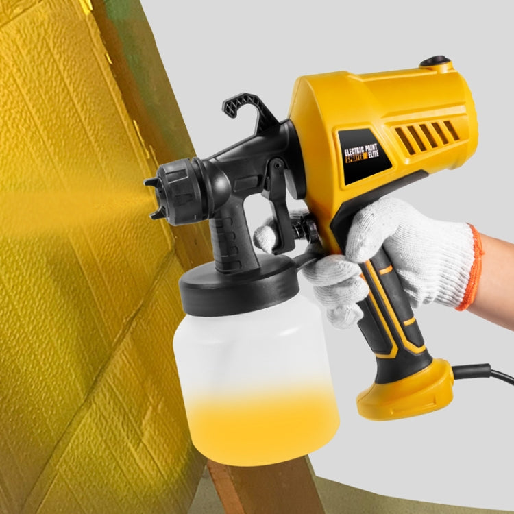 HILDA High Voltage Motorized Paint Spray Tool Portable And Detachable, Specification: EU Plug Yellow