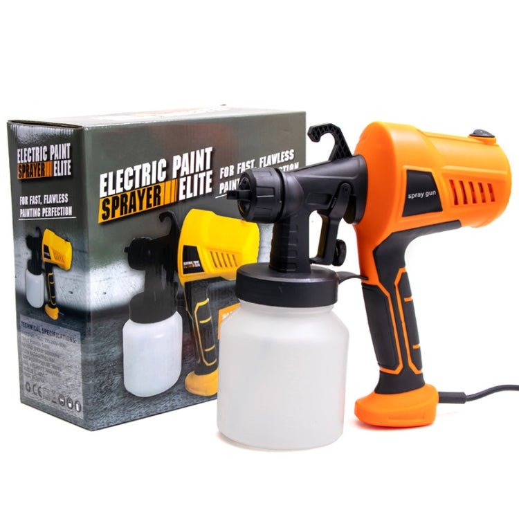 HILDA High Voltage Motorized Paint Spray Tool Portable And Detachable, Specification: With Anti-Touch Switch EU Plug Yellow