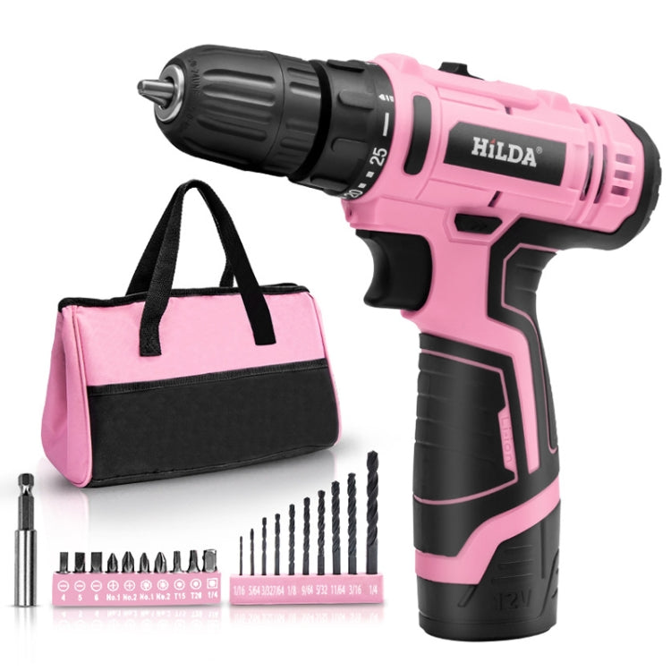 HILDA 12V Cordless Impact Drill Electrical Screwdriver, Plug: EU Plug
