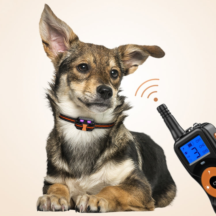 Smart Electronic Remote Control Dog Training Device Waterproof Pets Bark Stopper, Size: For-One-Dog(Fluorescent Green)
