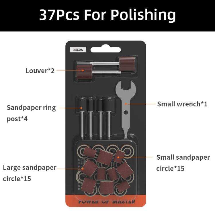 HILDA 37pcs /Set Polishing Angle Mill Accessories Grinding Accessories Set
