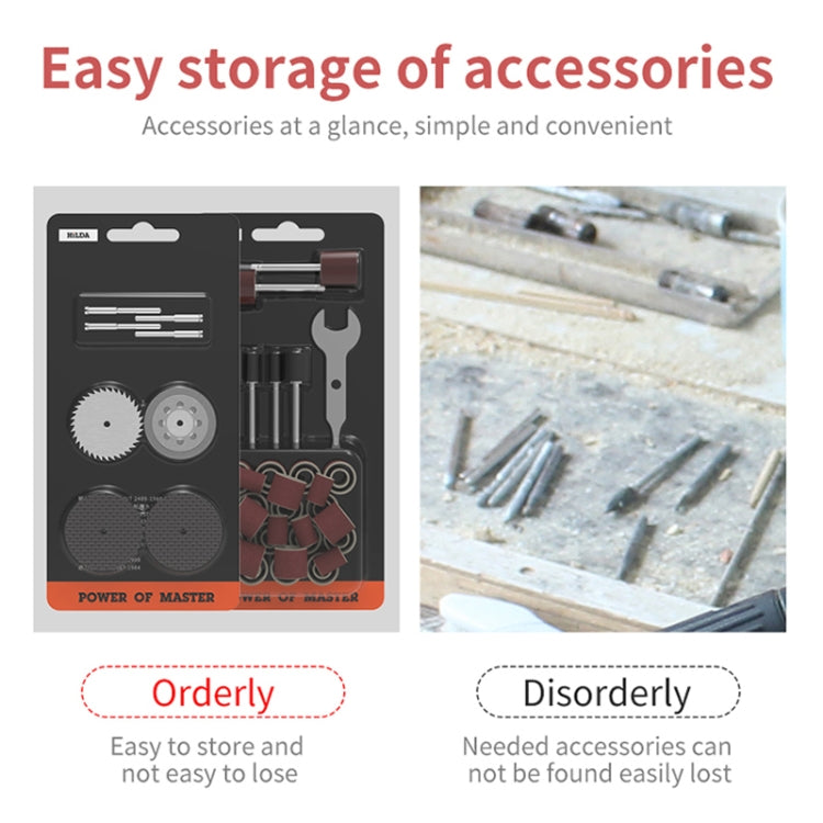 HILDA 37pcs /Set Polishing Angle Mill Accessories Grinding Accessories Set