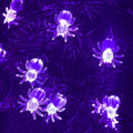 Warm White 1.5m 10LEDs Halloween LED Cartoon Atmosphere Decorative Light String(Purple Spider)