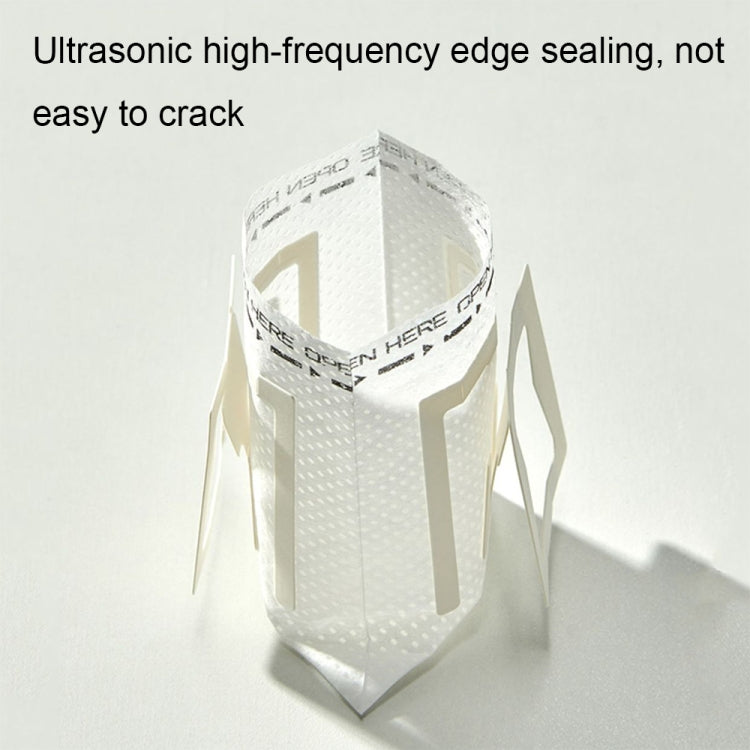 50pcs /Pack Ear-mounted Coffee Filter Portable Drip Coffee Filter Paper Coffee Powder Filter Bag