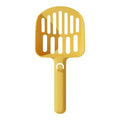 Long Handle Hangable Litter Scoop With Large Hole Cat Cleaning Products(Yellow)