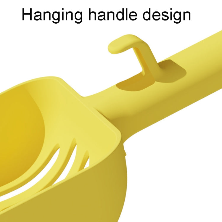 Long Handle Hangable Litter Scoop With Large Hole Cat Cleaning Products(Blue)
