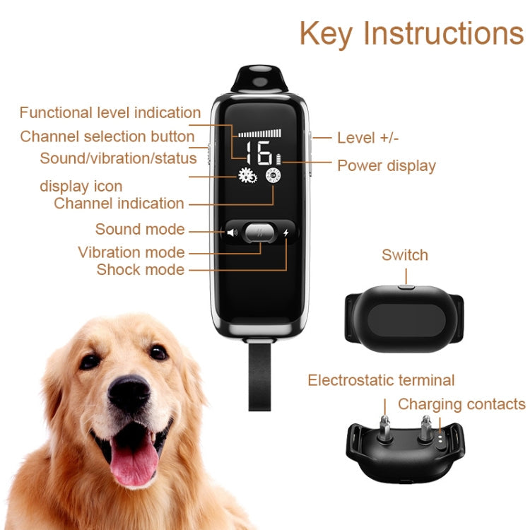Dog Training Collar Smart 400m Remote Control Pet Training Device, Specification: Receiver