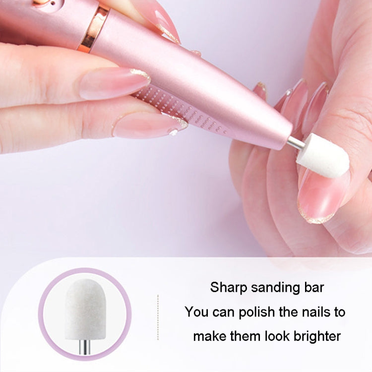 Electrical Nail Polisher Multifunctional Nail Polish Remover Pen Nail Sharpener(Red)