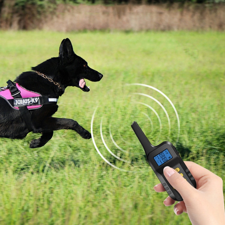 Pet Smart Electric Shock Training Waterproof Collar 1000m Remote Control Dog Training Device, Spec: Receiver + Yellow Remote