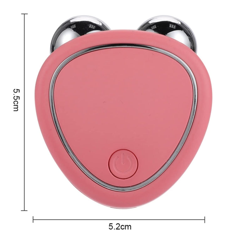 Mini Micro-Current Beauty Instrument Facial Lift Rejuvenating Device Massage Slimming Machine, Style: Acrylic Package(White)