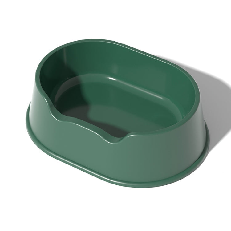 Open Litter Pan Large Capacity Plastic Pet Kennel, Model: Round Green