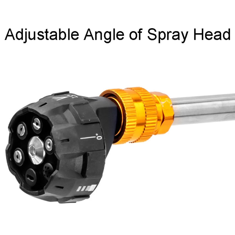 HILDA 21V High Pressure Water Torch Lithium Car Washer Plastic Package, Model: US Plug + 1 Battery