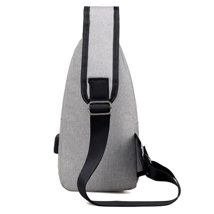 MeiJieLuo Simple Men Chest Bag Sports Youth Shoulder Crossbody Bag(Black)