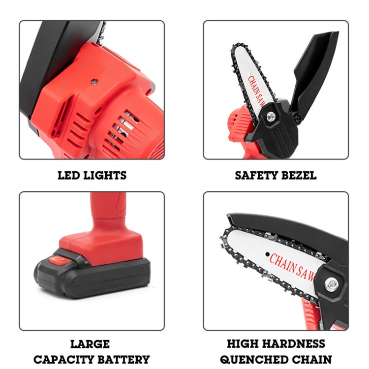 HILDA Rechargeable Cordless Mini Electrical Chain Saw Logging Tools(Black)