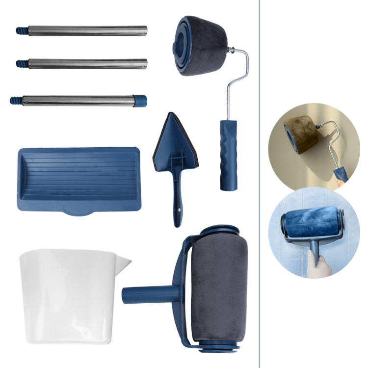 6pcs /Set Seamless  Wall Decorative Paint Roller Brush Multifunctional Sponge Paint Painting Tools