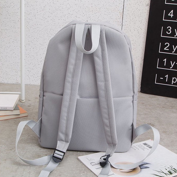 4pcs /Set Student Schoolbag Casual Outdoor Traveling Shoulder Bag(Black)
