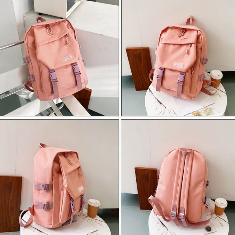 Women Student Schoolbag Harajuku Style Shoulder Backpacks(Black)
