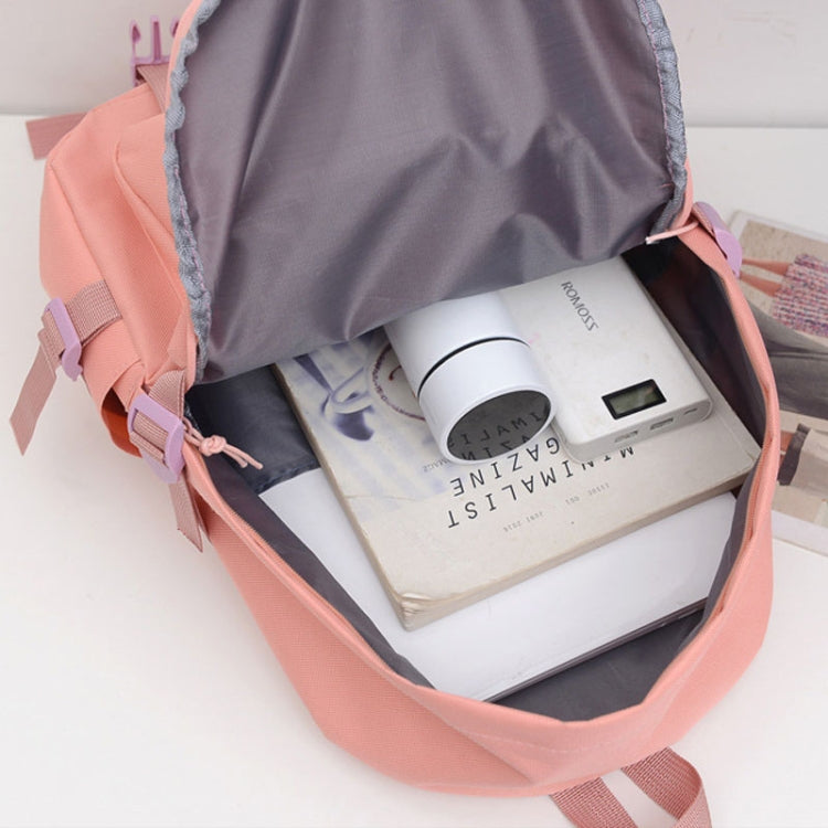 Women Student Schoolbag Harajuku Style Shoulder Backpacks(Pink)