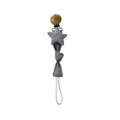 Animal Head Pacifier Chain Newborn Pacifier Clip, Style: Gray Star